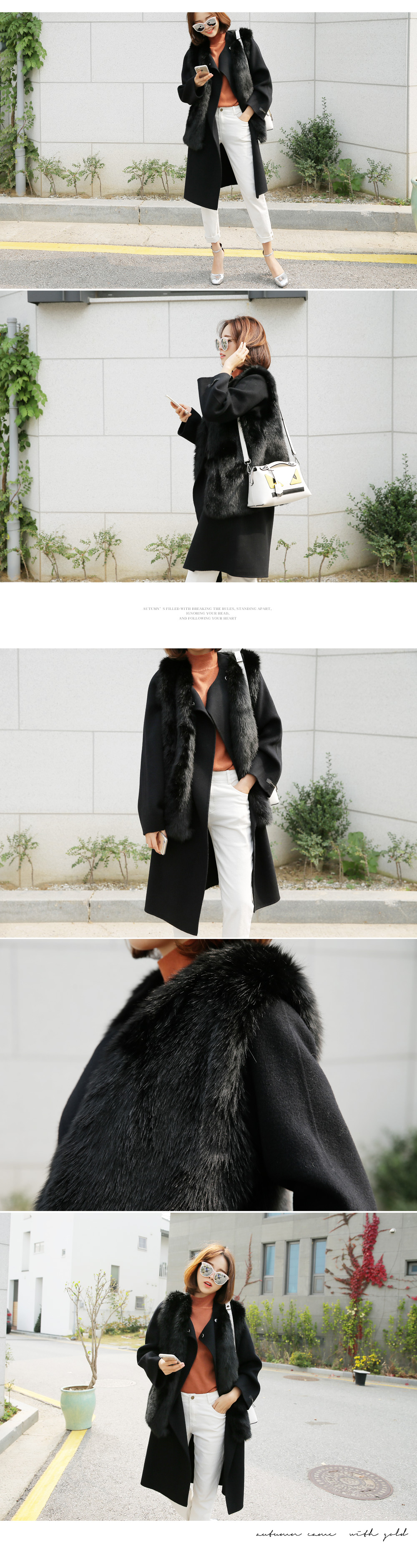 ハイネックベストセットハンドメイドコート・全3色 | DHOLIC | 詳細画像17