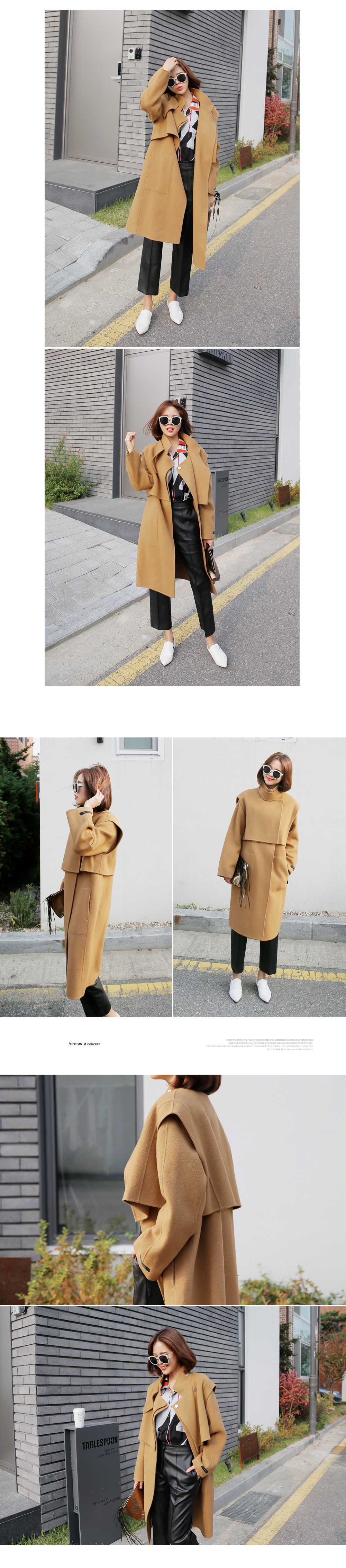 ハイネックベストセットハンドメイドコート・全3色 | DHOLIC | 詳細画像4