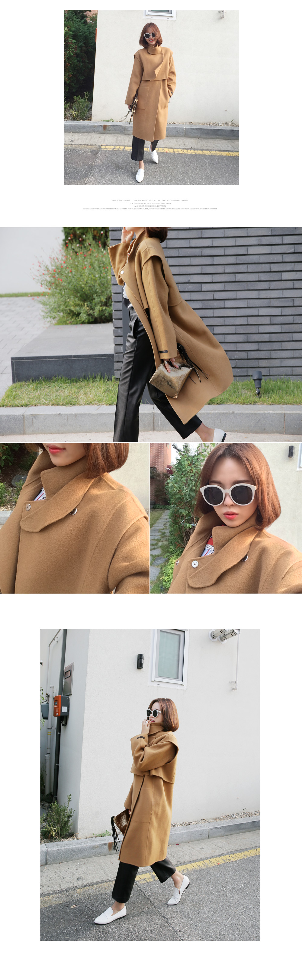 ハイネックベストセットハンドメイドコート・全3色 | DHOLIC | 詳細画像6