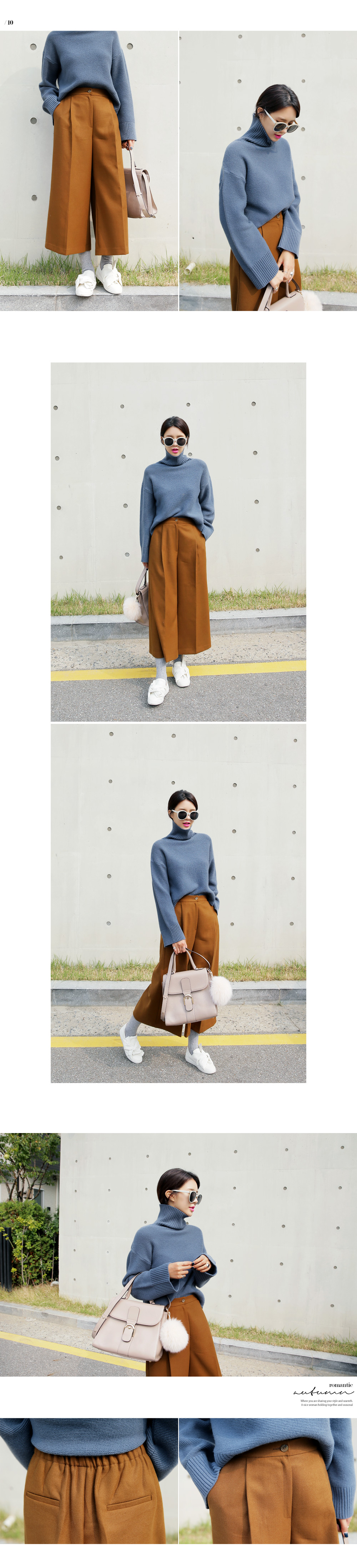 <font color=red><b>**雑誌Seventeen3月号掲載**</b></font>ウエストゴムベーシックワイドパンツ・全2色 | DHOLIC | 詳細画像2