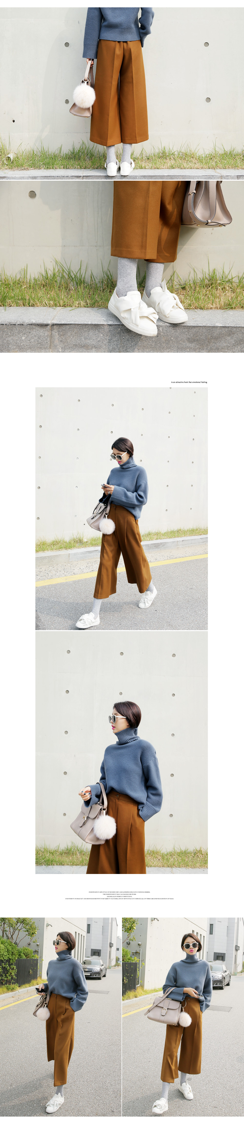 <font color=red><b>**雑誌Seventeen3月号掲載**</b></font>ウエストゴムベーシックワイドパンツ・全2色 | DHOLIC | 詳細画像6