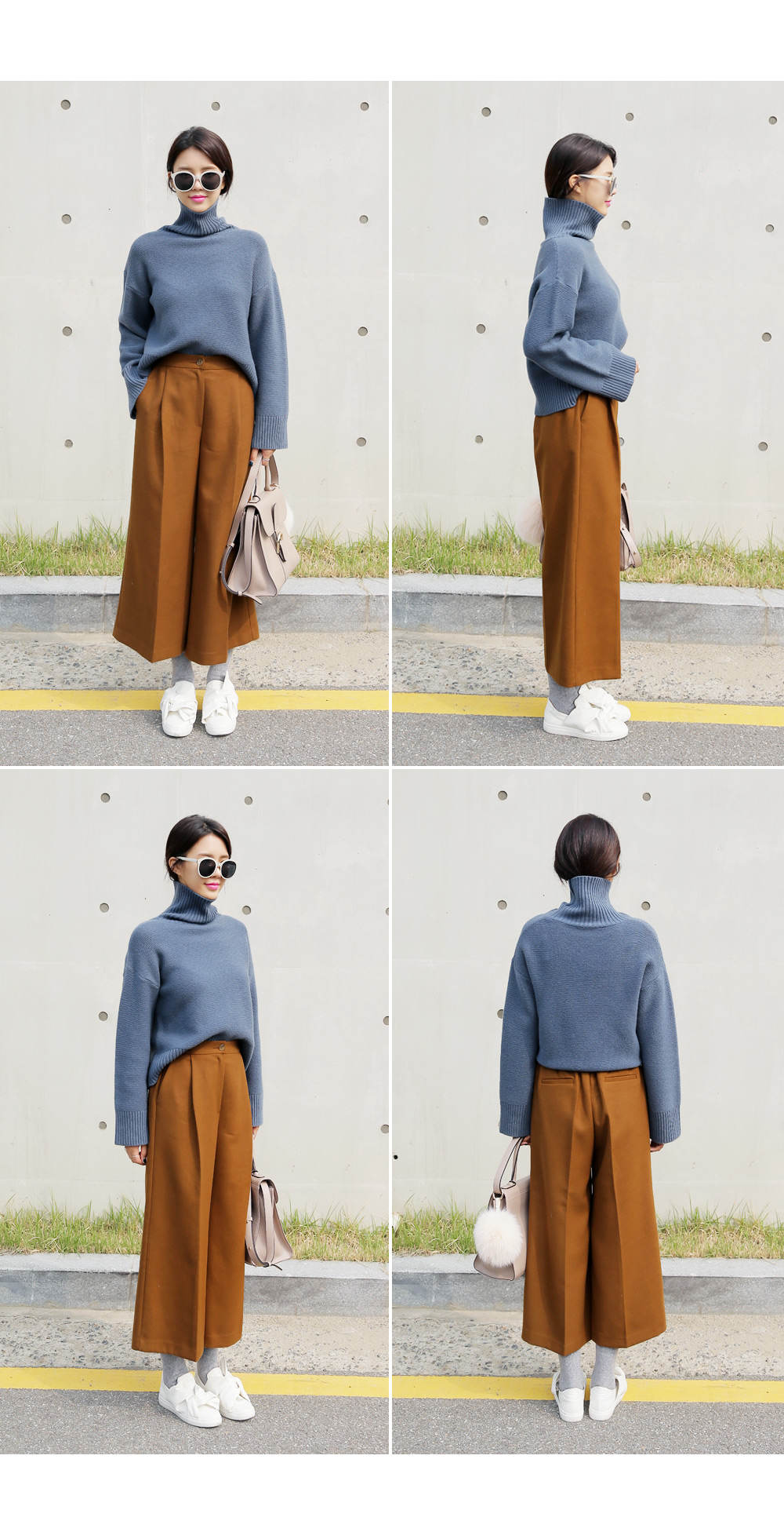 <font color=red><b>**雑誌Seventeen3月号掲載**</b></font>ウエストゴムベーシックワイドパンツ・全2色 | DHOLIC | 詳細画像10