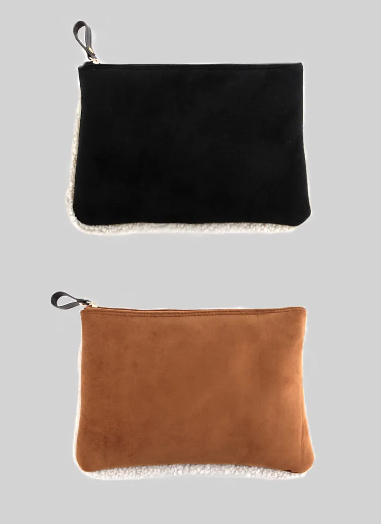 ムートン調ミニクラッチバッグ・全3色 | DHOLIC | 詳細画像1