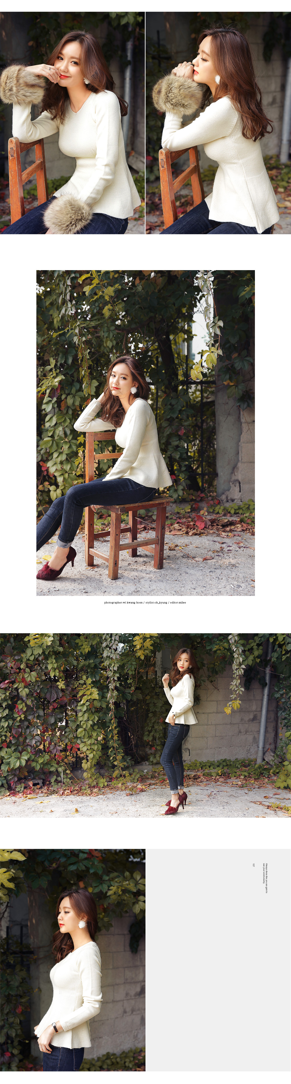 フェイクパール&ファーピアス・全4色 | DHOLIC | 詳細画像10