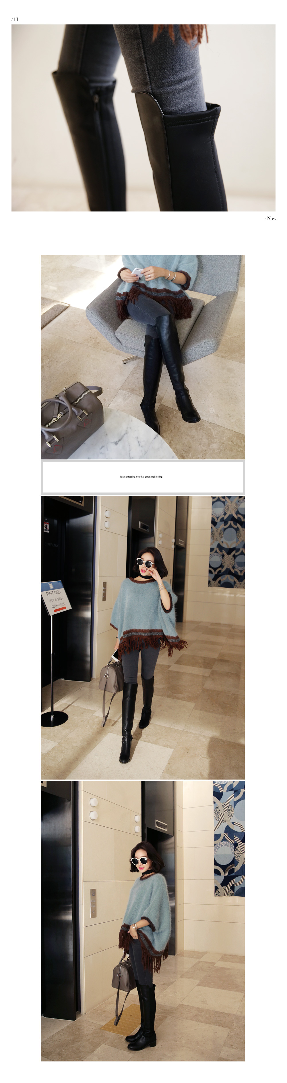 2パターンスリムフィットニーハイブーツ・全2色 | DHOLIC | 詳細画像7