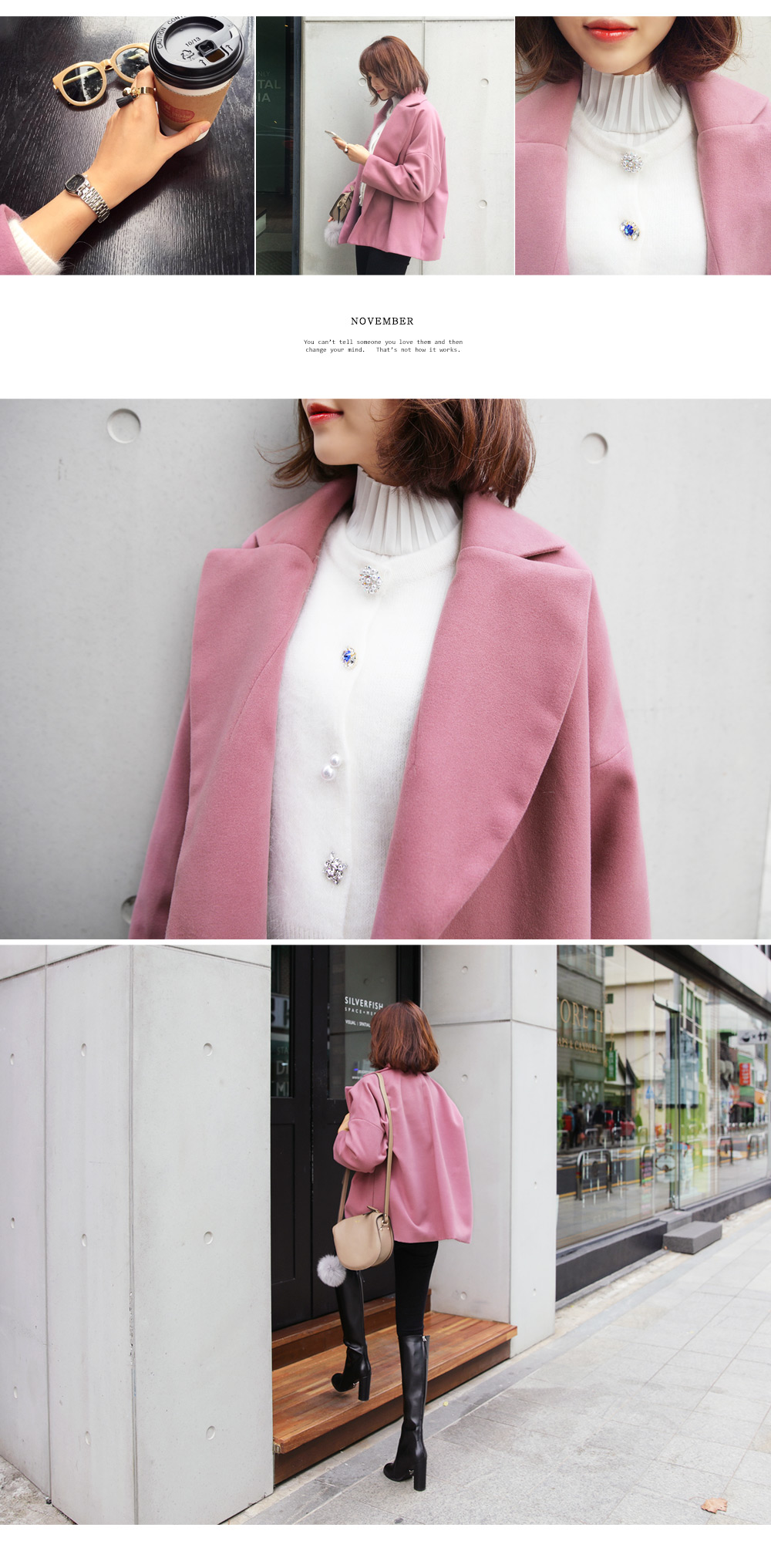 アンゴラ混ジュエルボタンニットカーディガン・全3色 | DHOLIC | 詳細画像9