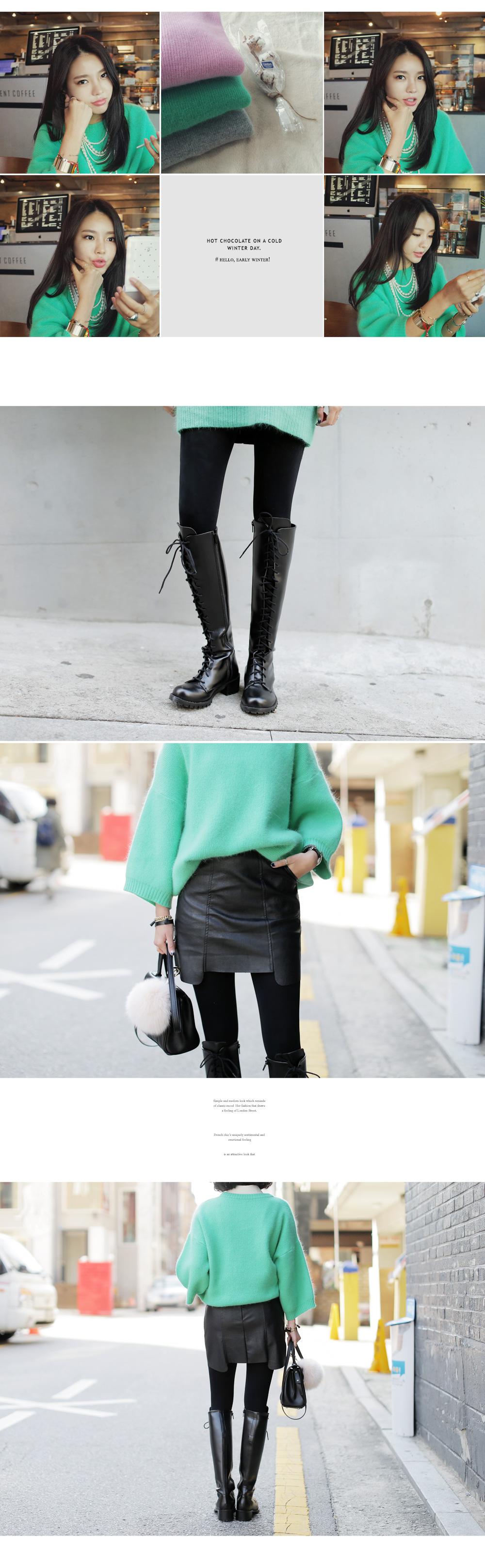 ワイドスリーブアンゴラ混ニットプルオーバー・全3色 | DHOLIC | 詳細画像6