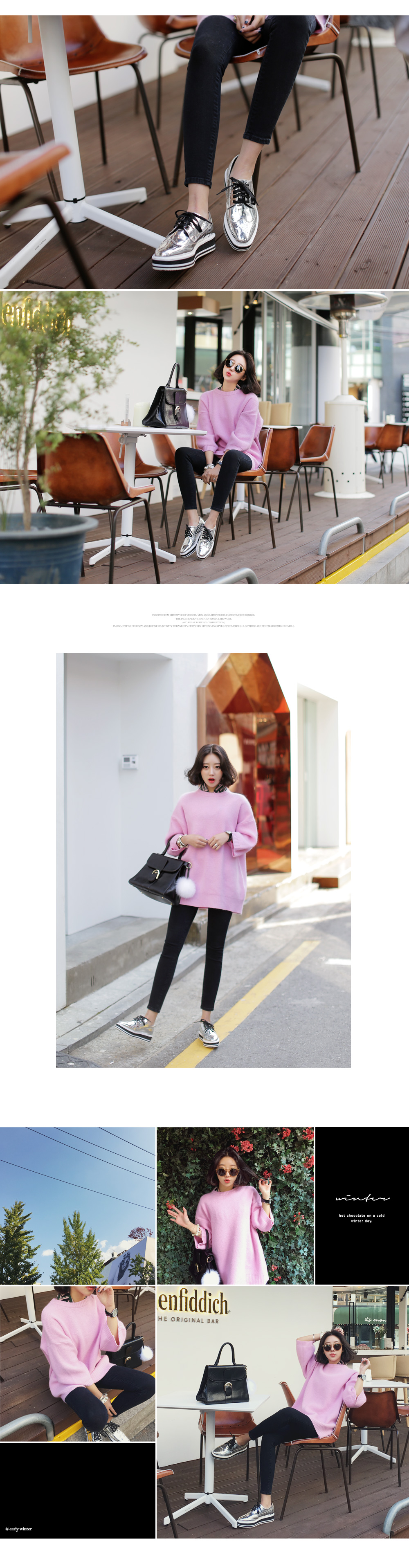 ワイドスリーブアンゴラ混ニットプルオーバー・全3色 | DHOLIC | 詳細画像9