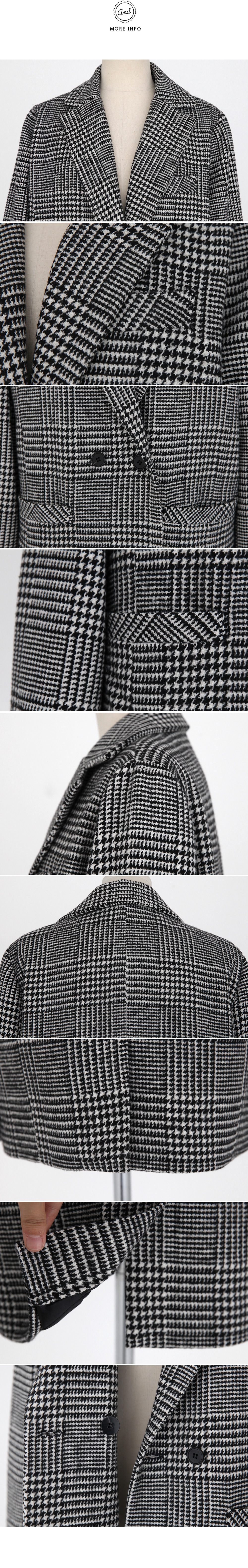 グレンチェックダブルボタンジャケット・全2色 | DHOLIC | 詳細画像11