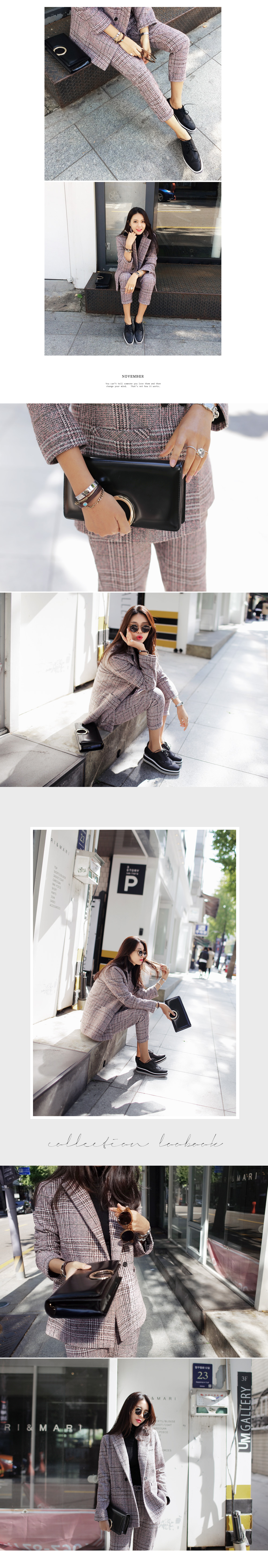 グレンチェックダブルボタンジャケット・全2色 | DHOLIC | 詳細画像5