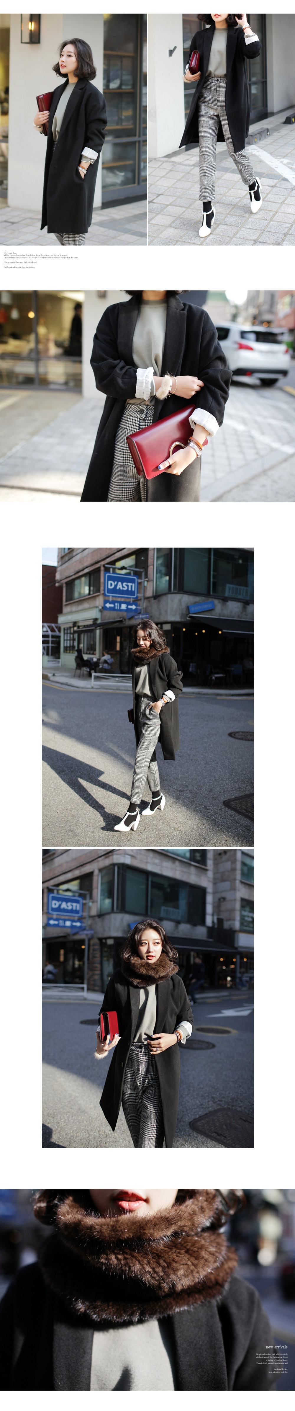 グレンチェックハイウエストスリムスラックス・全2色 | DHOLIC | 詳細画像15