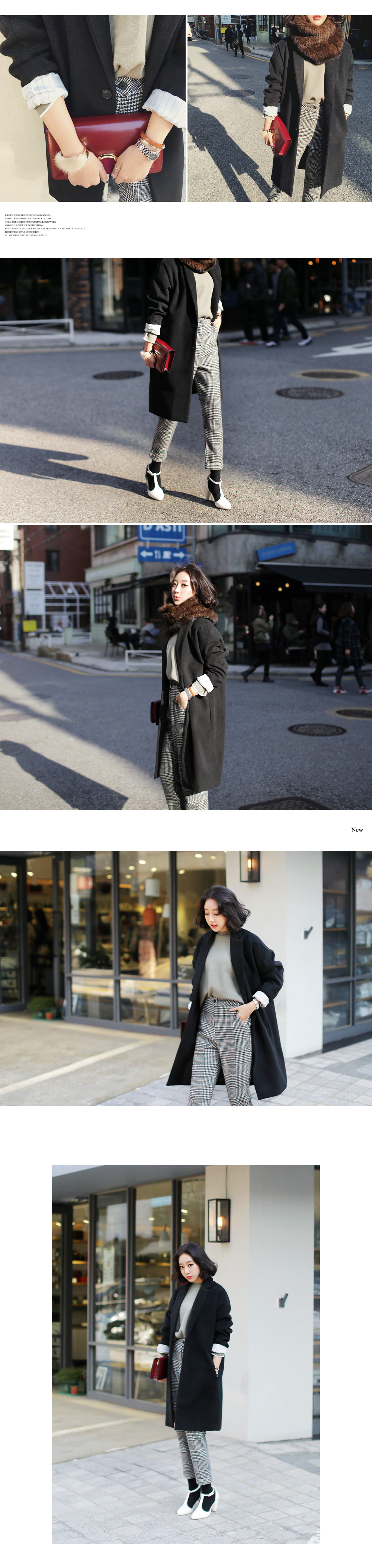 グレンチェックハイウエストスリムスラックス・全2色 | DHOLIC | 詳細画像16