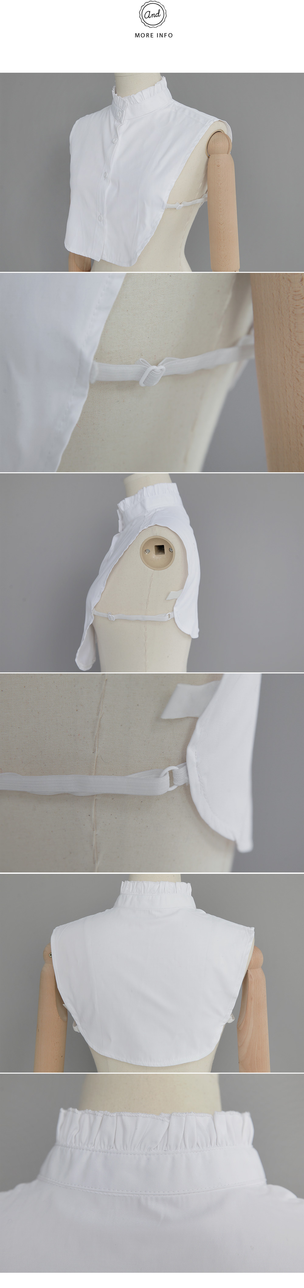 フリルスタンドカラーつけ襟・全1色 | DHOLIC | 詳細画像14