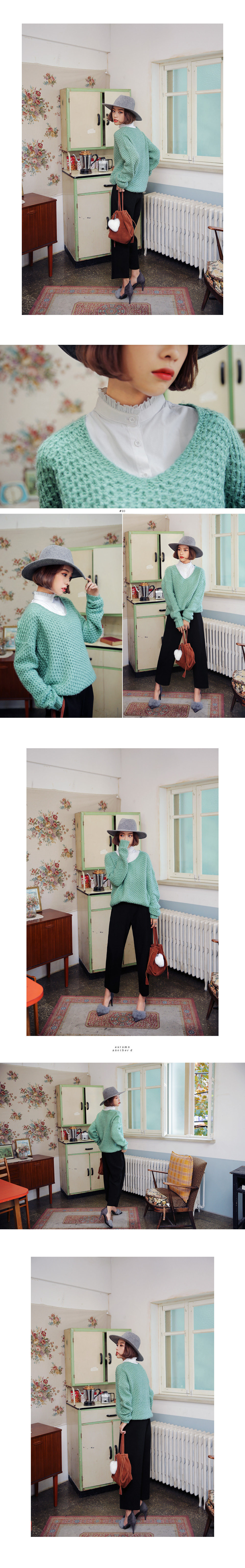 フリルスタンドカラーつけ襟・全1色 | DHOLIC | 詳細画像5