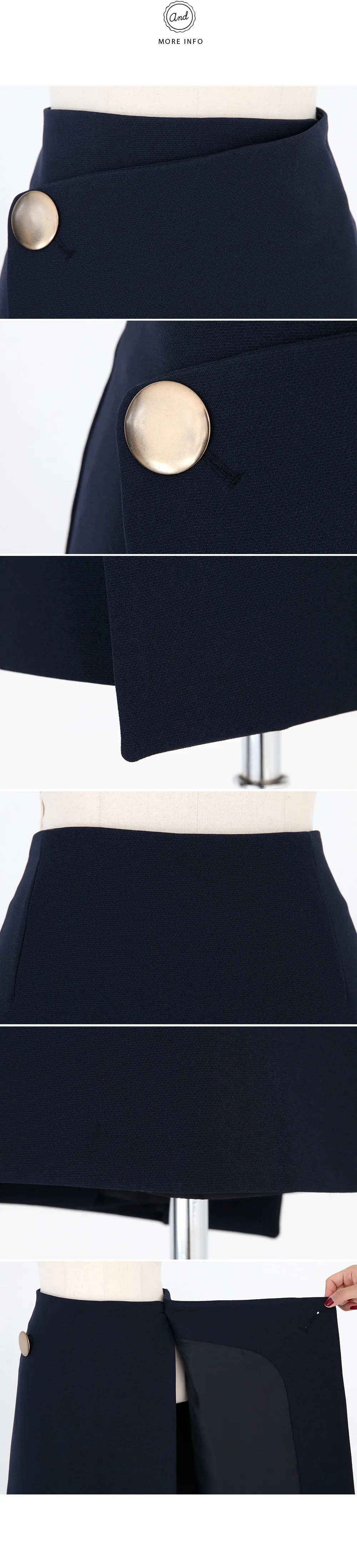 メタルボタンラップスカート・全2色 | DHOLIC | 詳細画像11