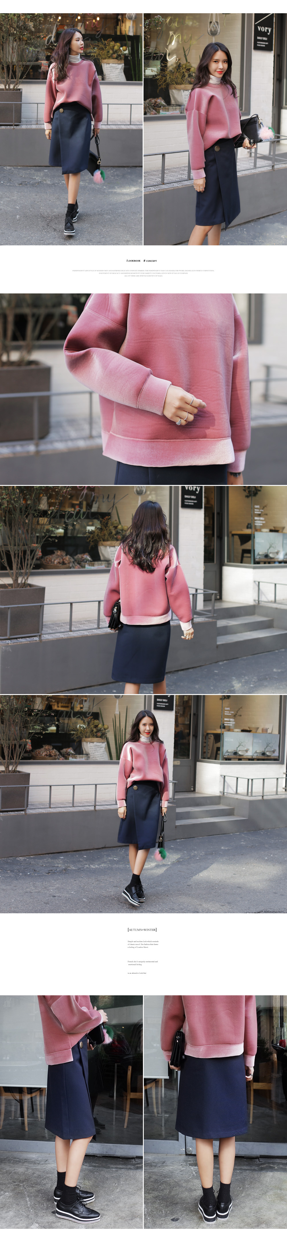 メタルボタンラップスカート・全2色 | DHOLIC | 詳細画像3