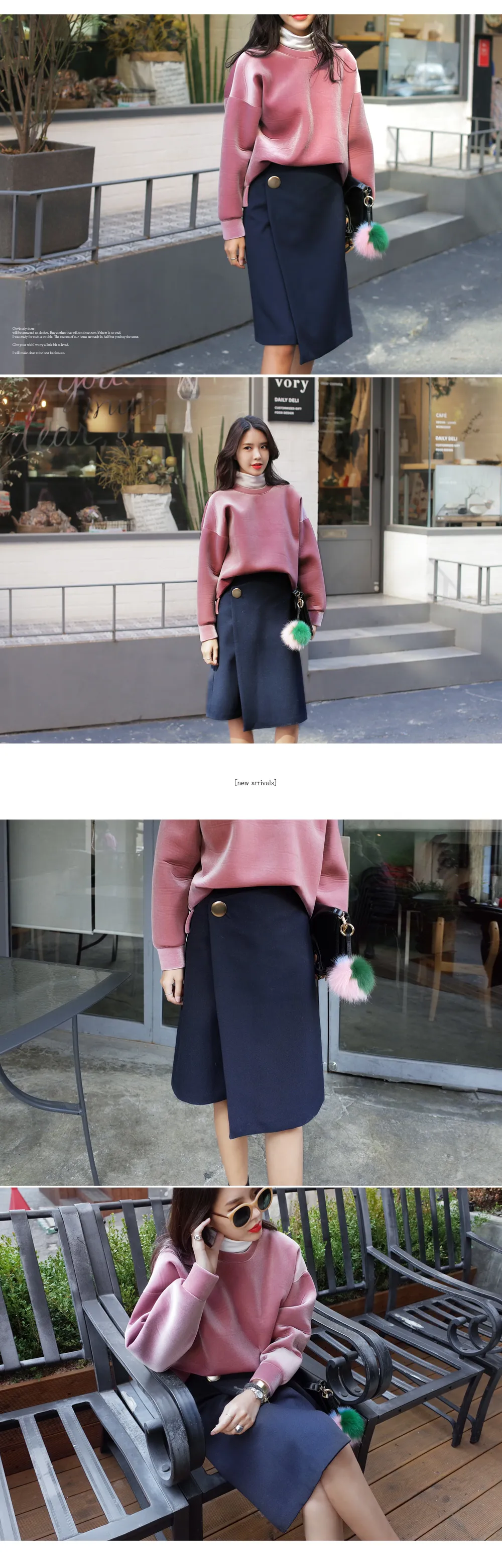 メタルボタンラップスカート・全2色 | DHOLIC | 詳細画像5