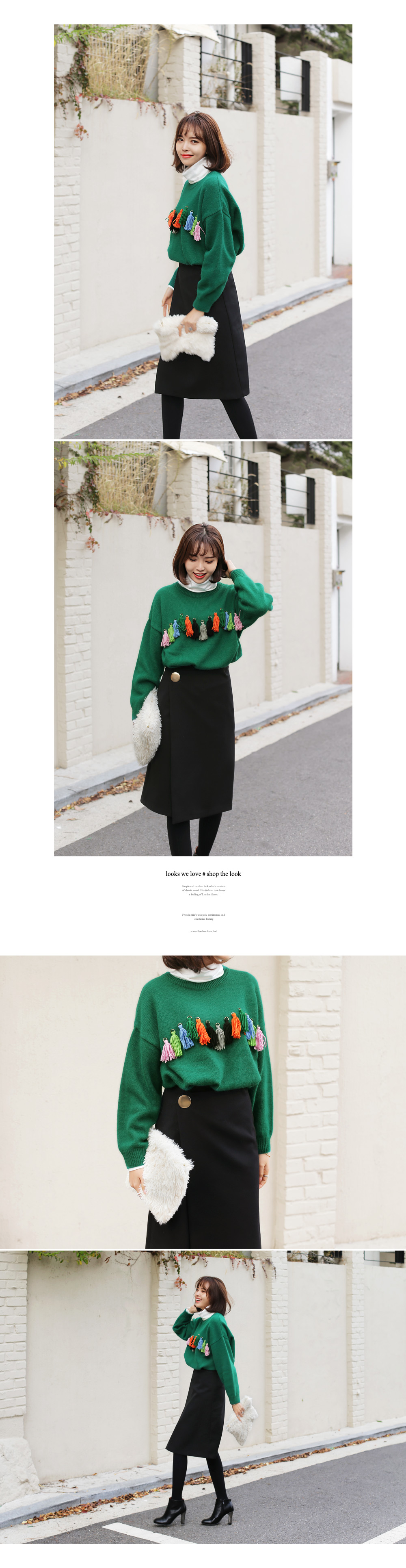 メタルボタンラップスカート・全2色 | DHOLIC | 詳細画像6