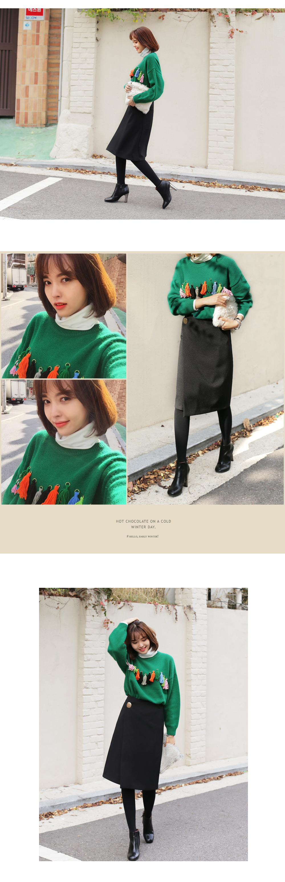 メタルボタンラップスカート・全2色 | DHOLIC | 詳細画像9