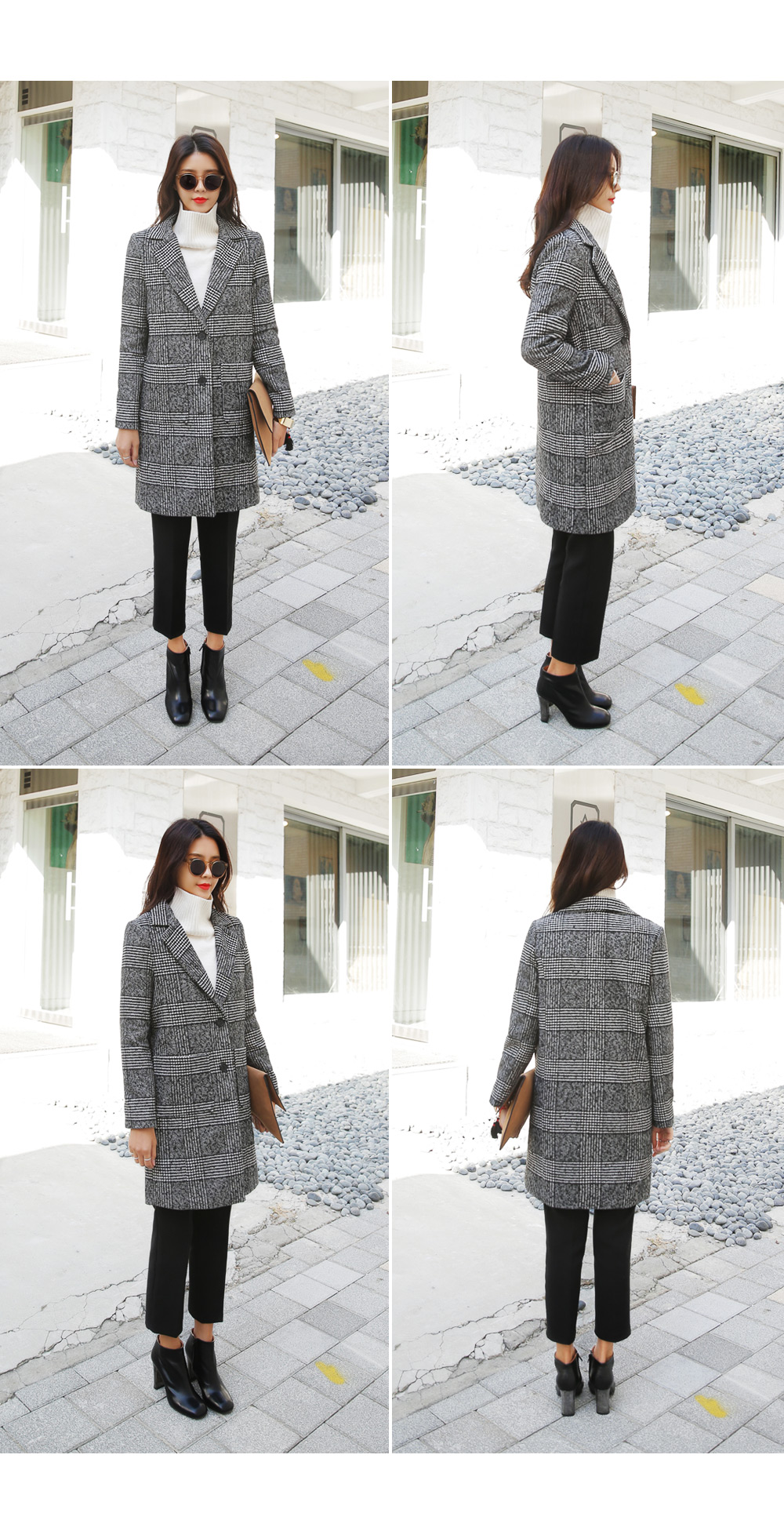 クラシックチェックロングコート・全2色 | DHOLIC | 詳細画像8