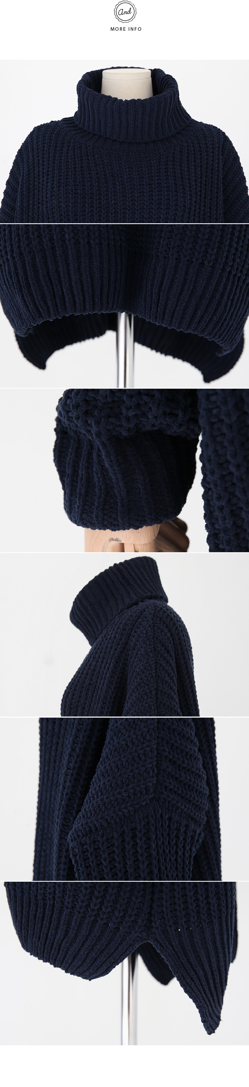 タートルネックロングニットプルオーバー・全3色 | DHOLIC | 詳細画像16