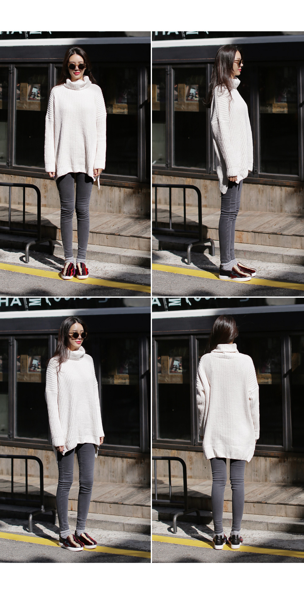 タートルネックロングニットプルオーバー・全3色 | DHOLIC | 詳細画像15