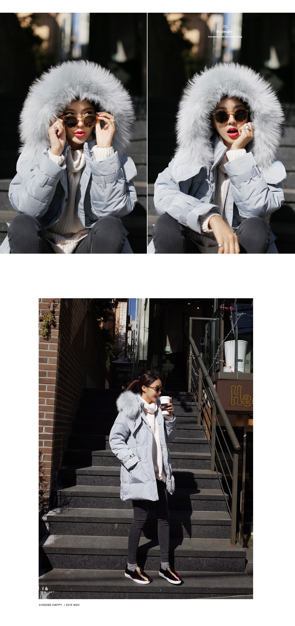 タートルネックロングニットプルオーバー・全3色 | DHOLIC | 詳細画像9