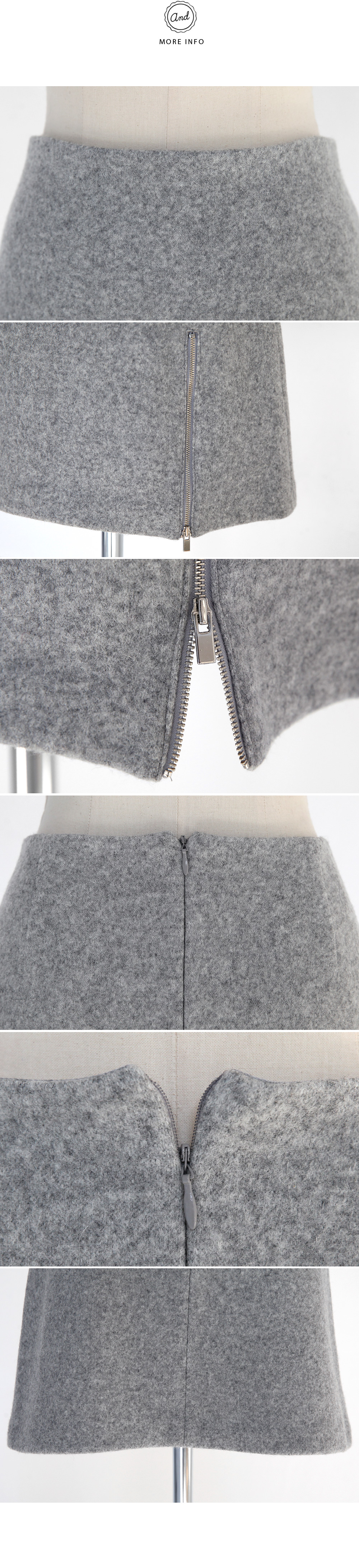 パステルカラーサイドジップスカート・全4色 | DHOLIC | 詳細画像12