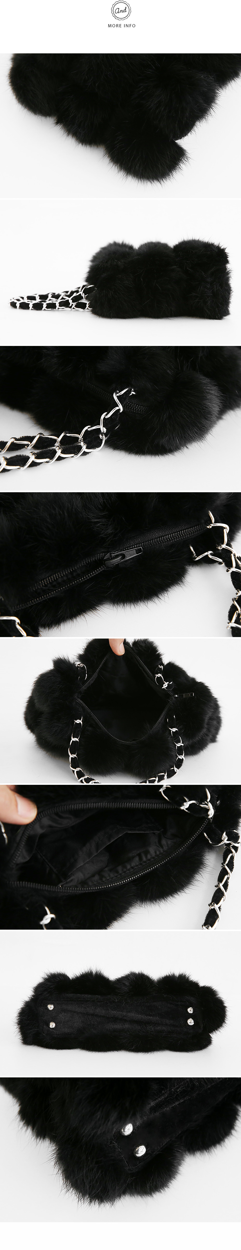 ファーボールクラウンモチーフハンドバッグ・全1色 | DHOLIC | 詳細画像9