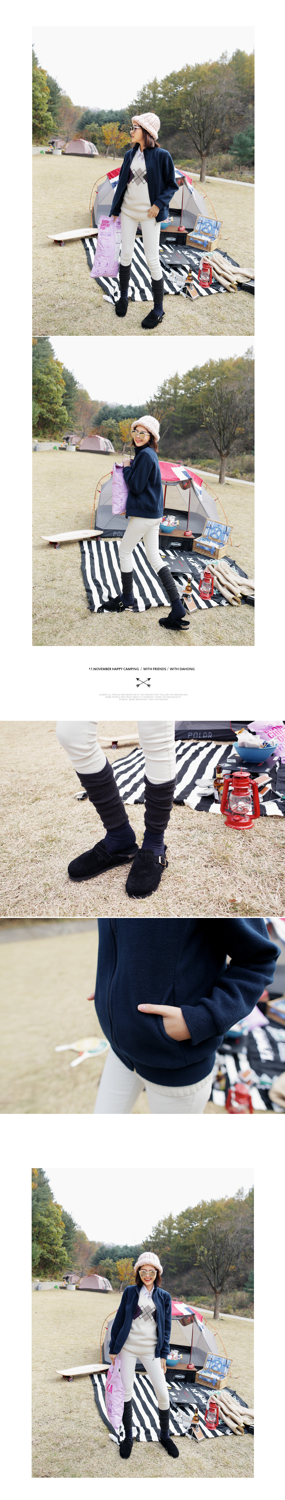 ジップアップハイネックフリースジャケット・全6色 | DHOLIC | 詳細画像10