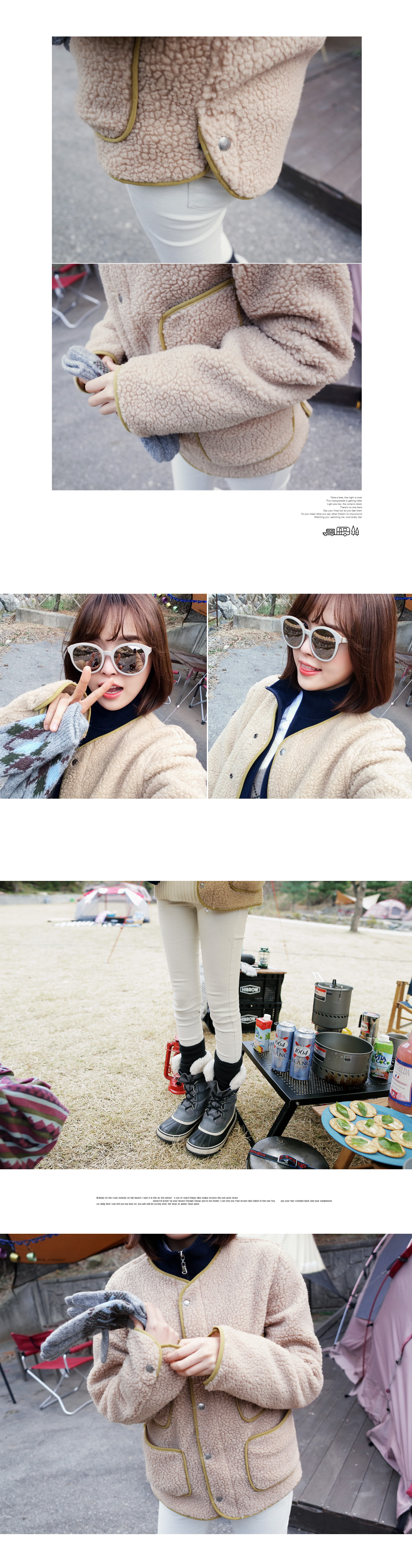 ジップアップハイネックフリースジャケット・全6色 | DHOLIC | 詳細画像9