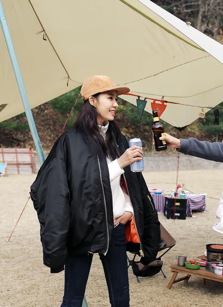 スリーブギャザーポイントMA-1ジャケット・全2色 | DHOLIC | 詳細画像1