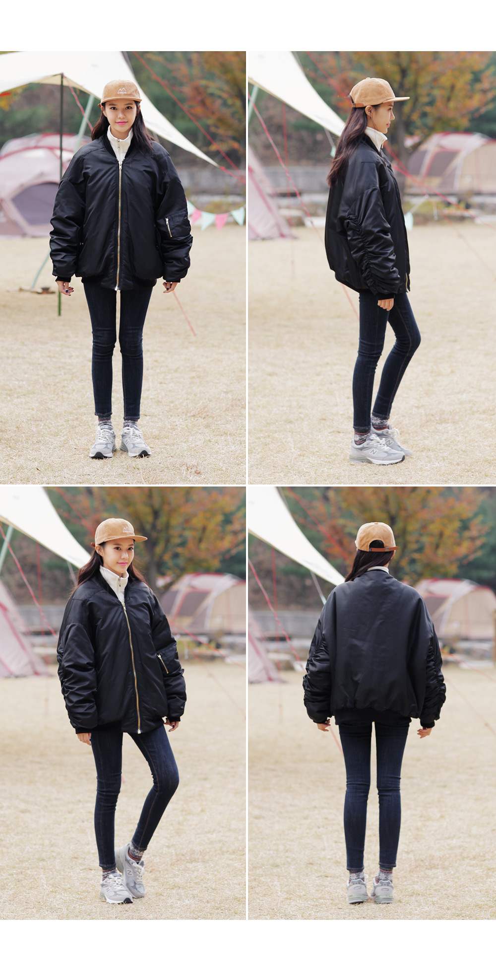 スリーブギャザーポイントMA-1ジャケット・全2色 | DHOLIC | 詳細画像10