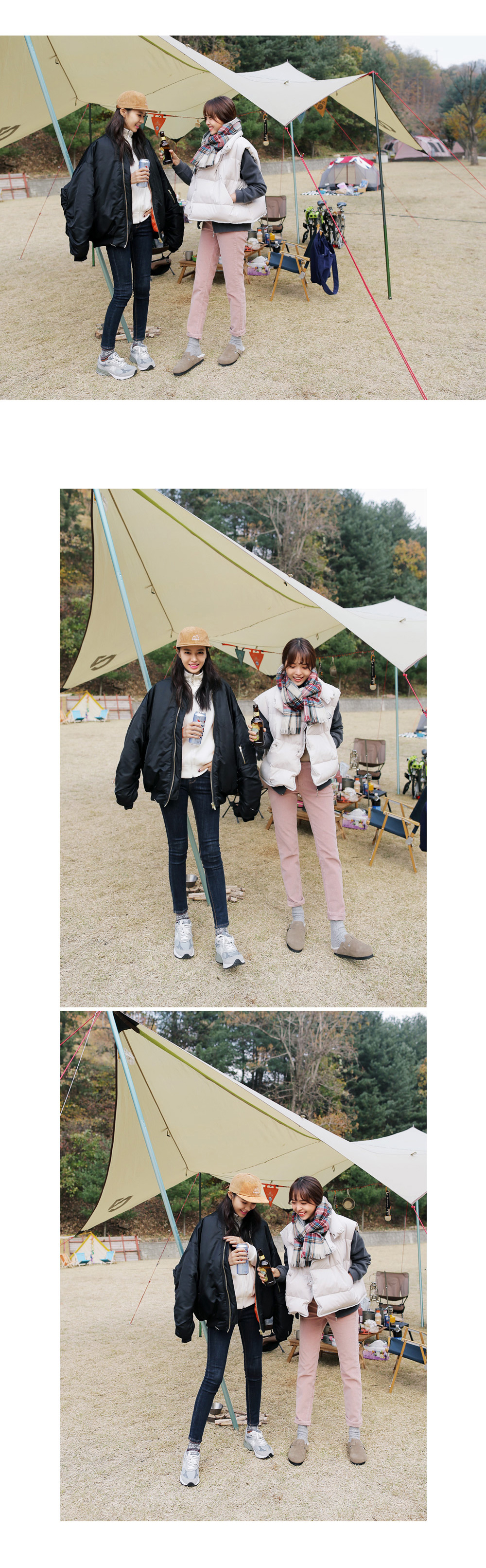 スリーブギャザーポイントMA-1ジャケット・全2色 | DHOLIC | 詳細画像3