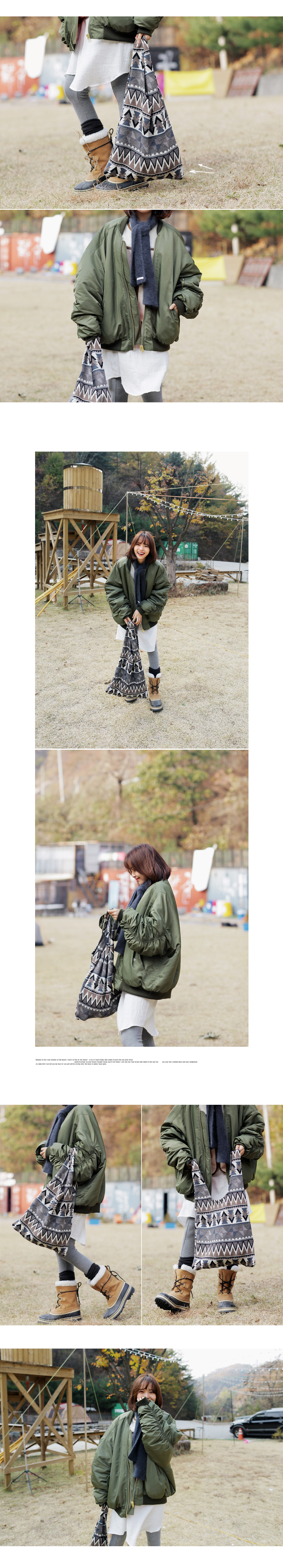 スリーブギャザーポイントMA-1ジャケット・全2色 | DHOLIC | 詳細画像8