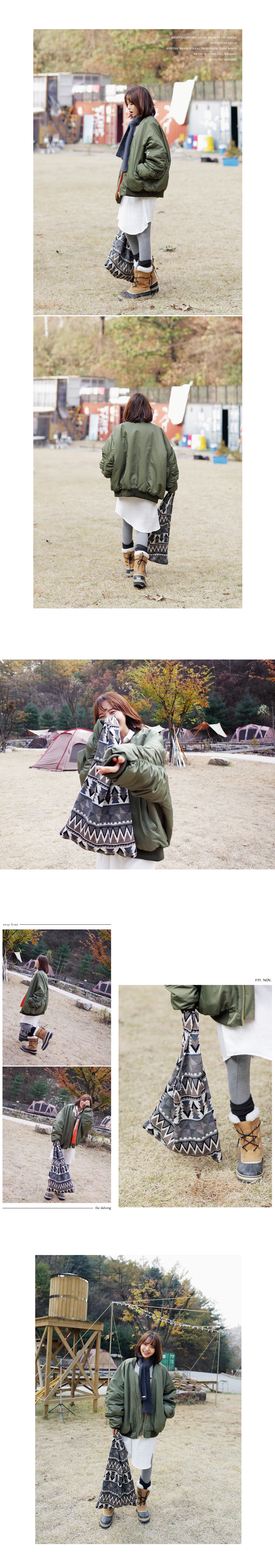 スリーブギャザーポイントMA-1ジャケット・全2色 | DHOLIC | 詳細画像9