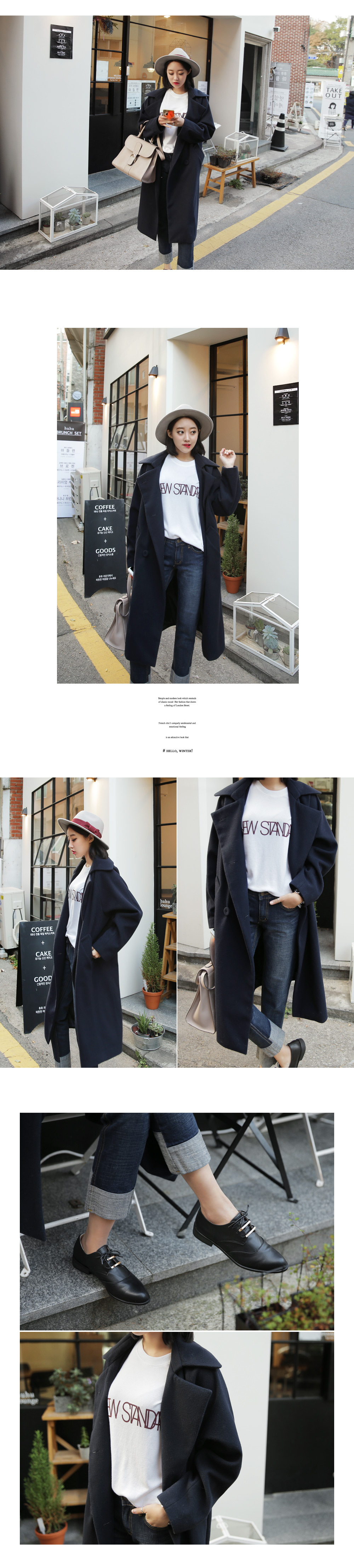 ダブルボタンラグランロングコート・全2色 | DHOLIC | 詳細画像11