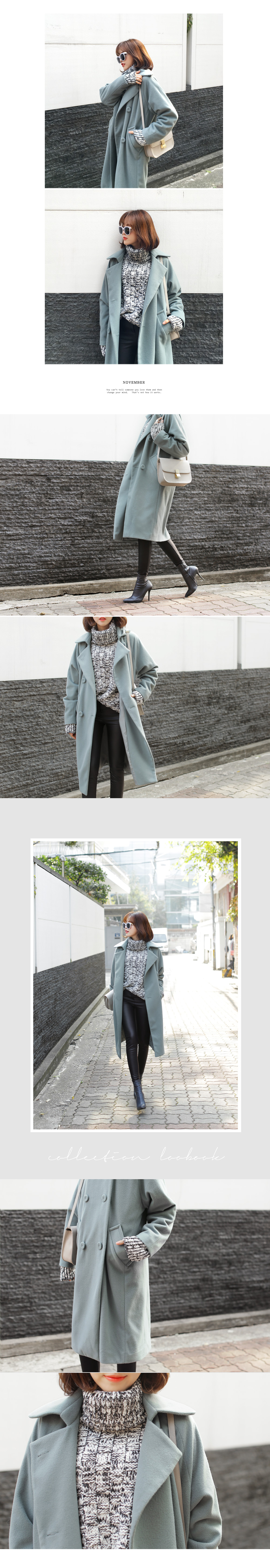 ダブルボタンラグランロングコート・全2色 | DHOLIC | 詳細画像4