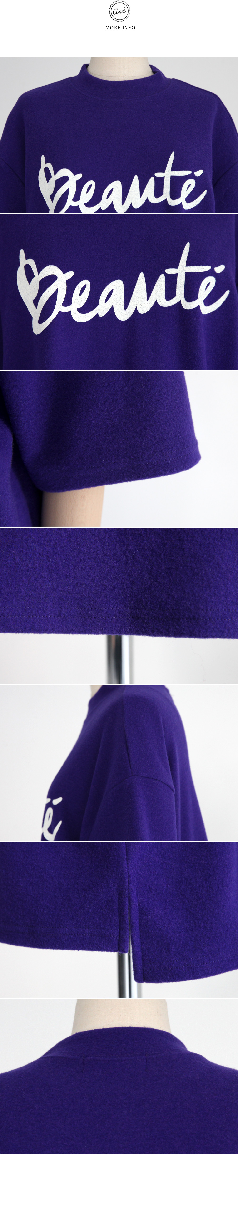 モックネックオーバーサイズロゴTシャツ・全4色 | DHOLIC | 詳細画像11