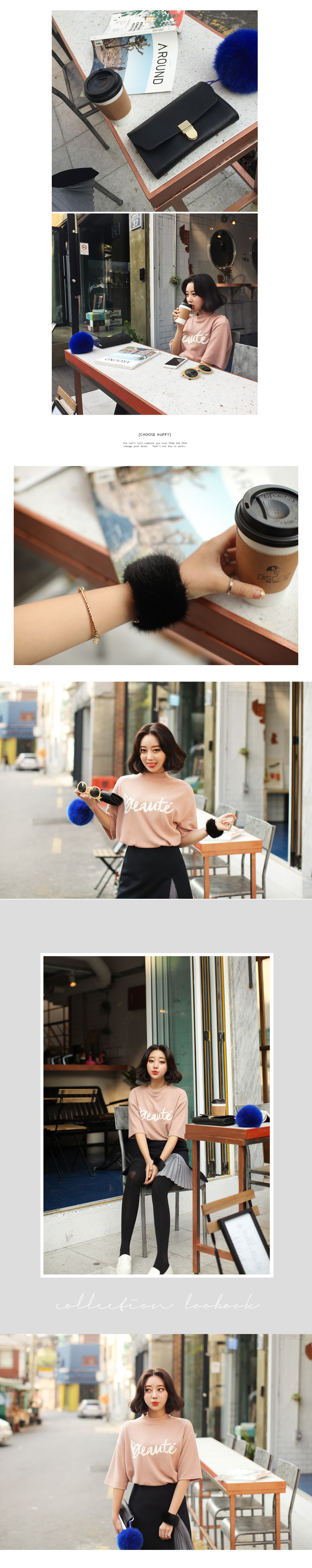 モックネックオーバーサイズロゴTシャツ・全4色 | DHOLIC | 詳細画像3