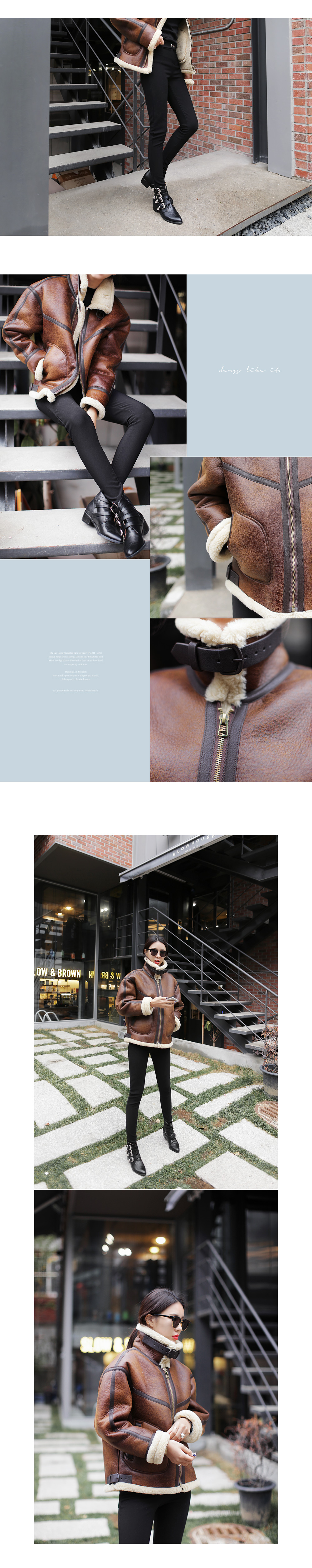 フロントジップムスタンジャケット・全2色 | DHOLIC | 詳細画像3