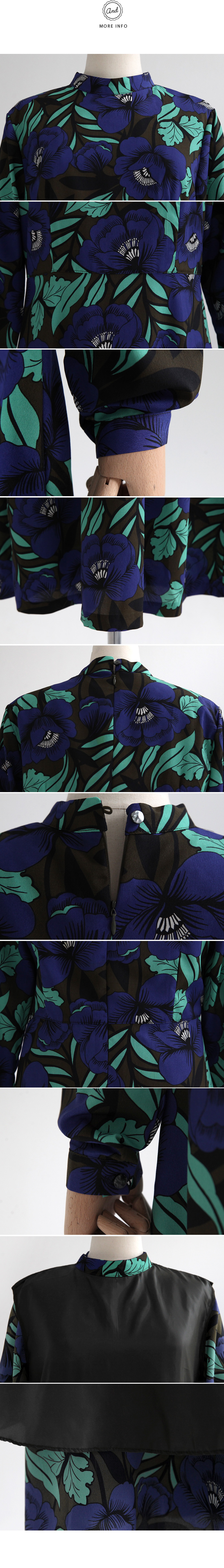 フローラルプリントロングワンピース・全2色 | DHOLIC | 詳細画像9