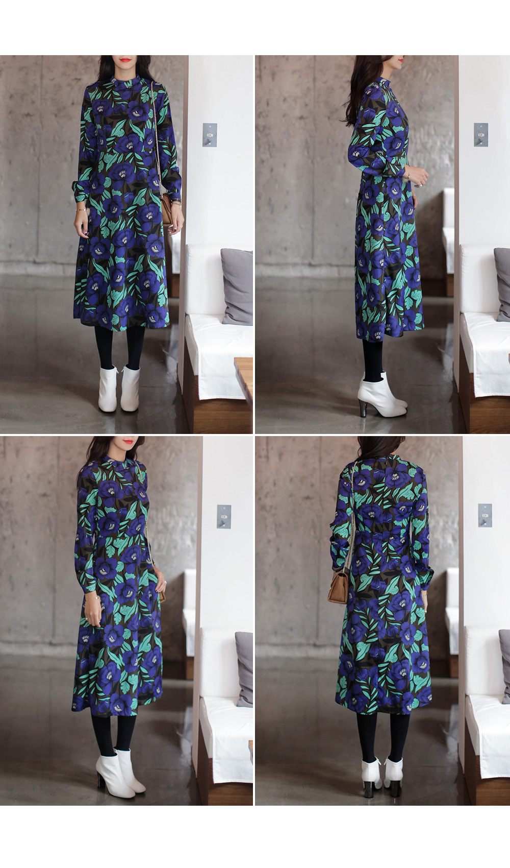 フローラルプリントロングワンピース・全2色 | DHOLIC | 詳細画像8