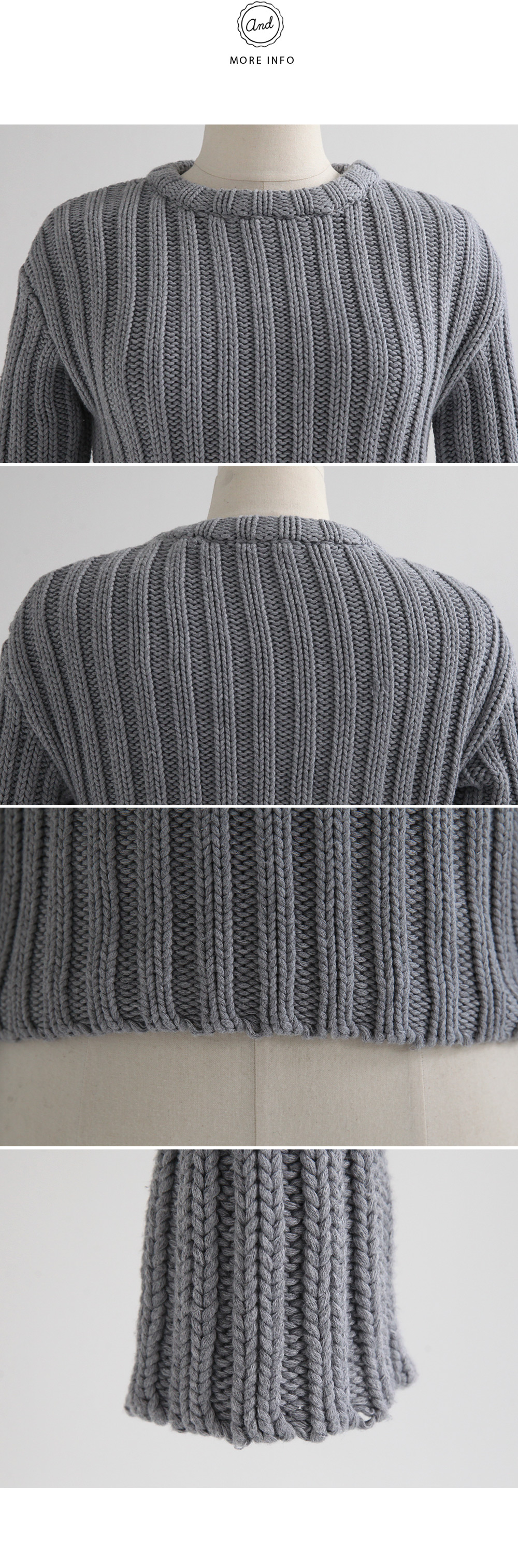 <font color=red><b>**雑誌JELLY2月号掲載**</b></font>ロングスリーブクロップドニットプルオーバー・全6色 | DHOLIC | 詳細画像12