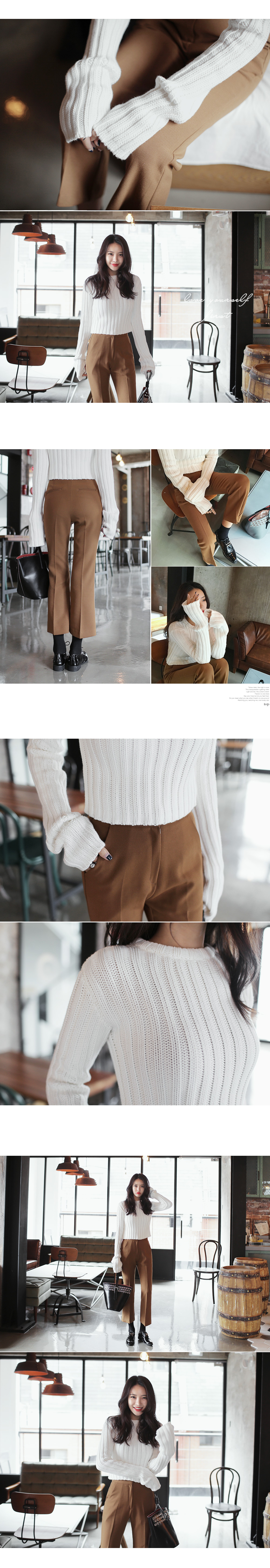 <font color=red><b>**雑誌JELLY2月号掲載**</b></font>ロングスリーブクロップドニットプルオーバー・全6色 | DHOLIC | 詳細画像5