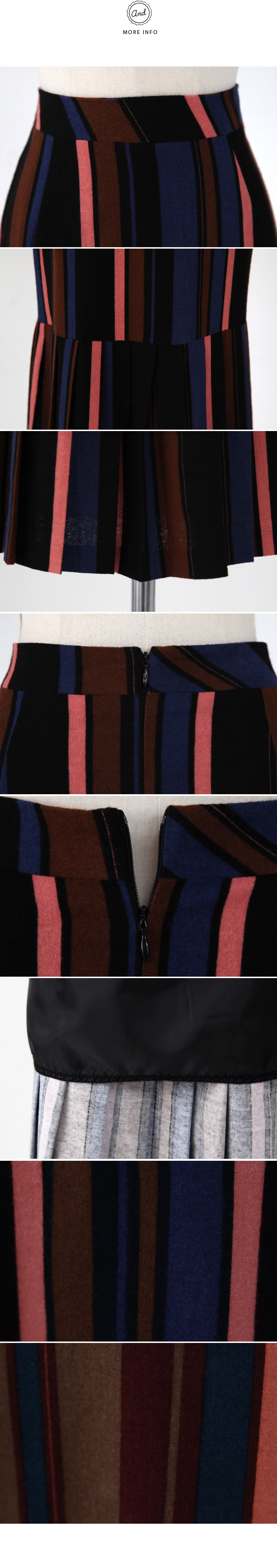 プリーツヘムストライプミディスカート・全2色 | DHOLIC | 詳細画像9