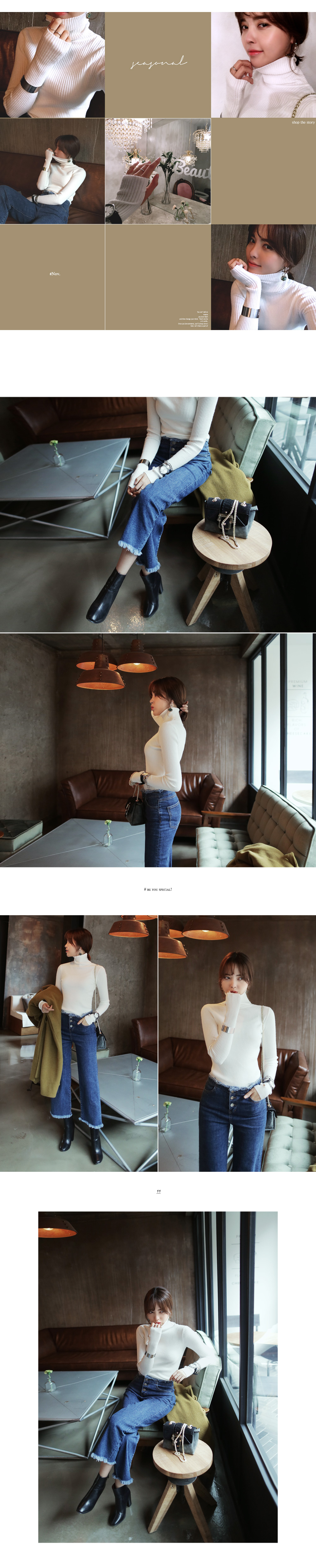 フリンジディテールクロップドストレートパンツ・全4色 | DHOLIC | 詳細画像19