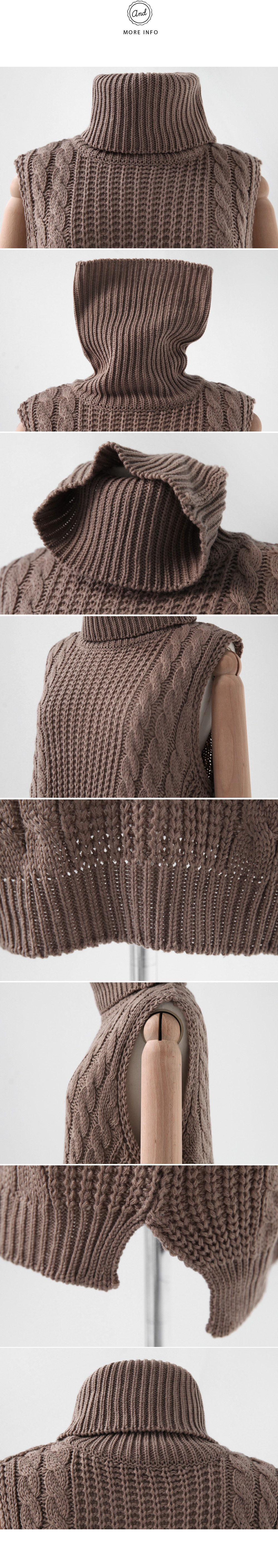 タートルネックローゲージニットベスト・全3色 | DHOLIC | 詳細画像10