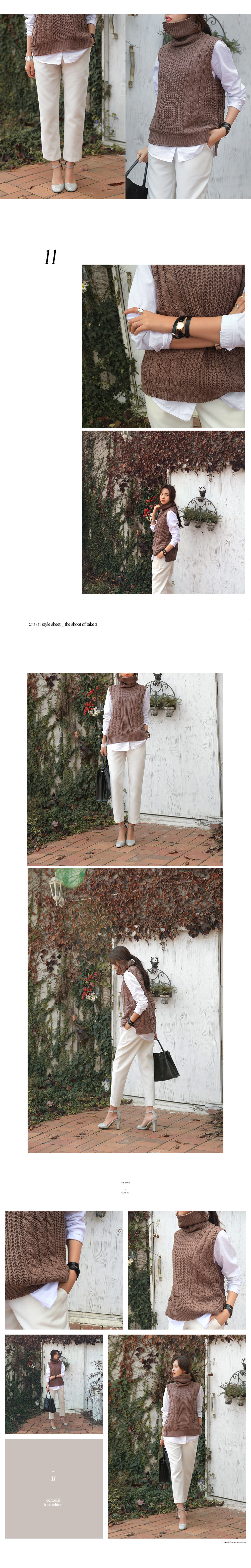 タートルネックローゲージニットベスト・全3色 | DHOLIC | 詳細画像6