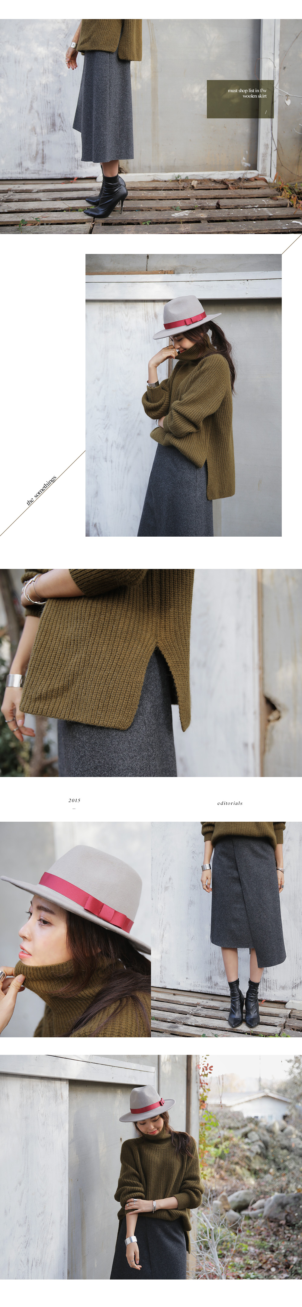 アンバランスラップミディスカート・全3色 | DHOLIC | 詳細画像4